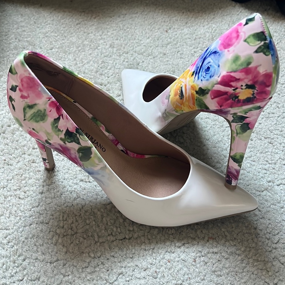 Christian Siriano Floral Pumps